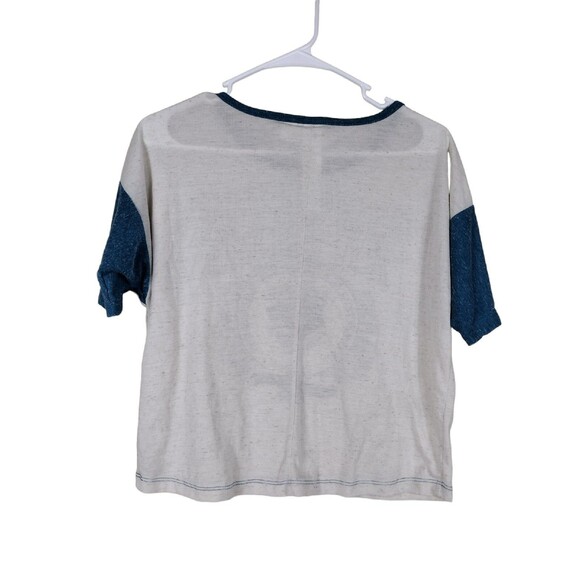 North Carolina Panthers Juniors Girls Small Shirt Cropped Varsity Fresh Brewed - Picture 4 of 4